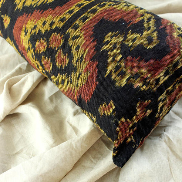 Handwoven Decorative Lumbar Pillow "Java Tribe"