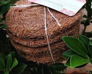 Coconut Coir Utensil Scrub (6 pack/12 pack) - FREE US Shipping