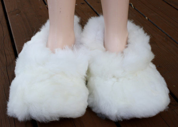 Fluffy Furry Fuzzy Alpaca Slippers