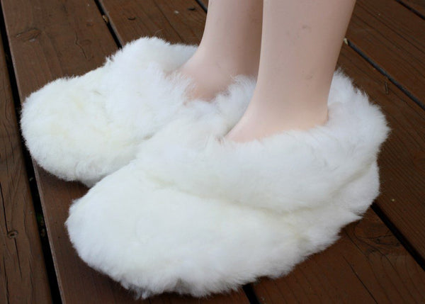 Fluffy Furry Fuzzy Alpaca Slippers
