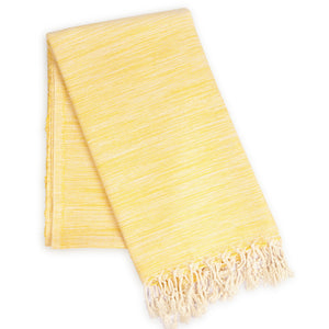 Yalova Eco-friendly Ultra Soft Marbled Turkish Towel - Yellow